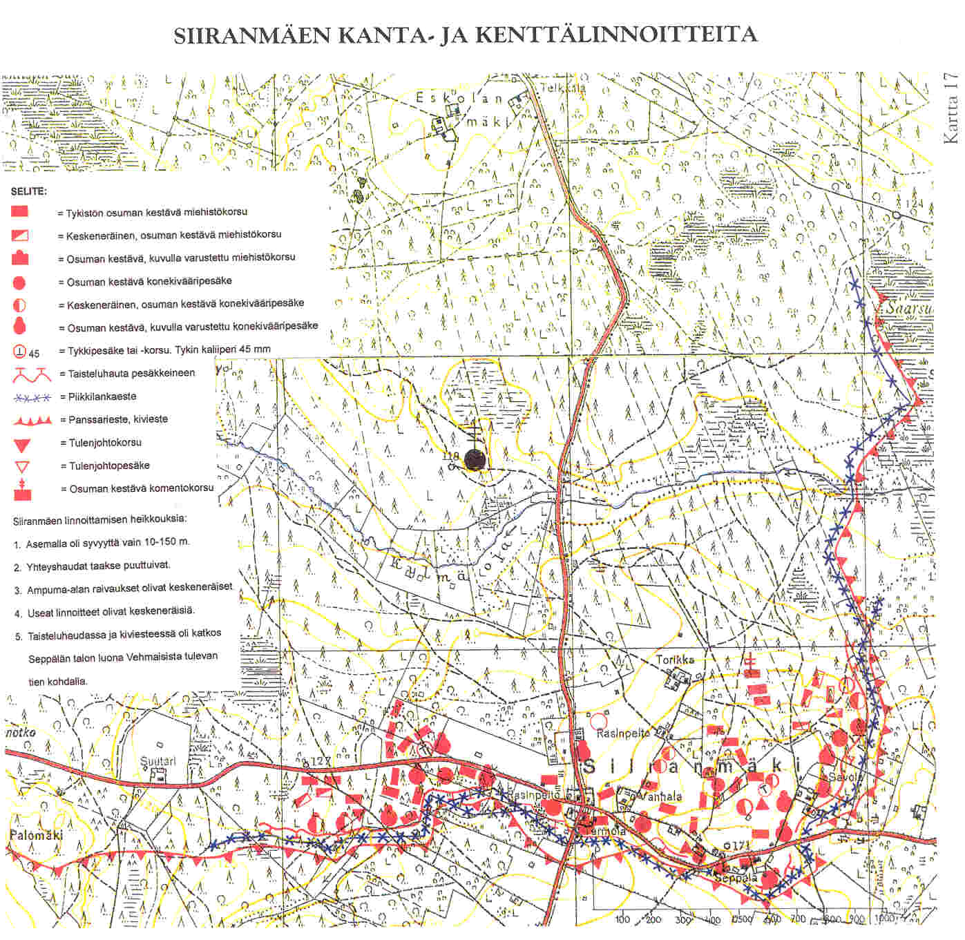 Siiranmäen linnoitteita
